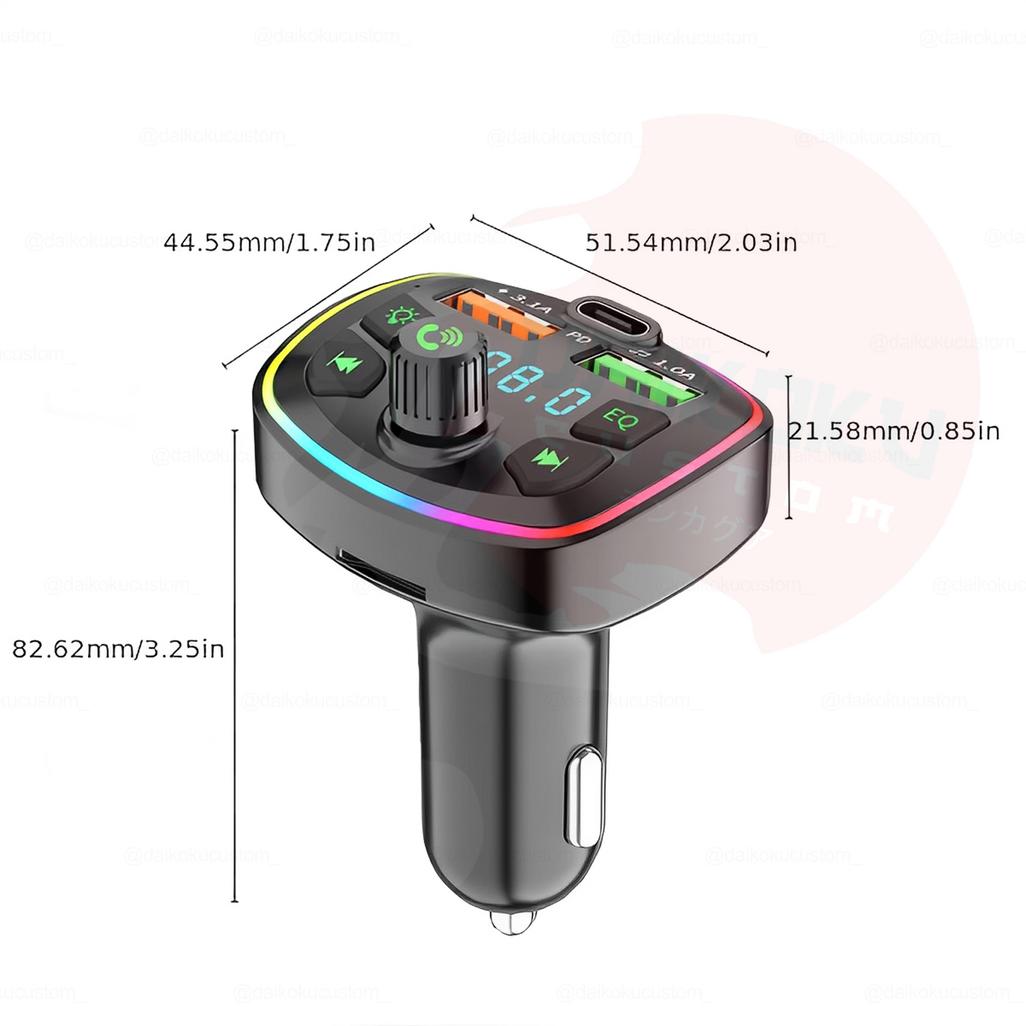 Receptor Transmisor RGB Q7 Bluetooth 20w 12-24v Cenicero
