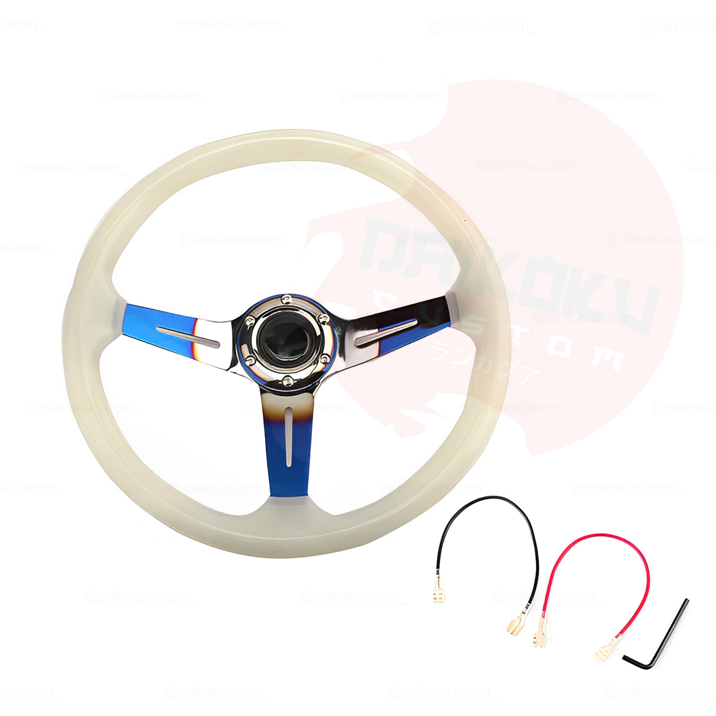 Volante Deportivo Fluorescente Exclusivo (Brilla Oscuridad)