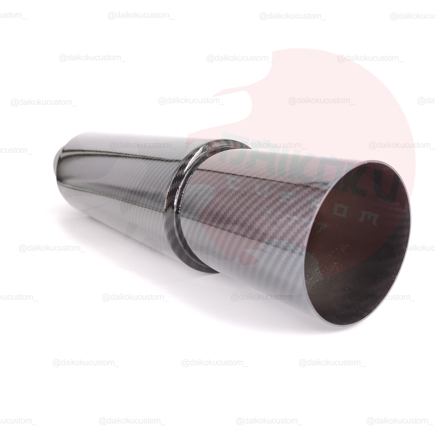 Escape Alto Flujo 1 Salida 2.5" a 3.5" Tipo Carbono Completo