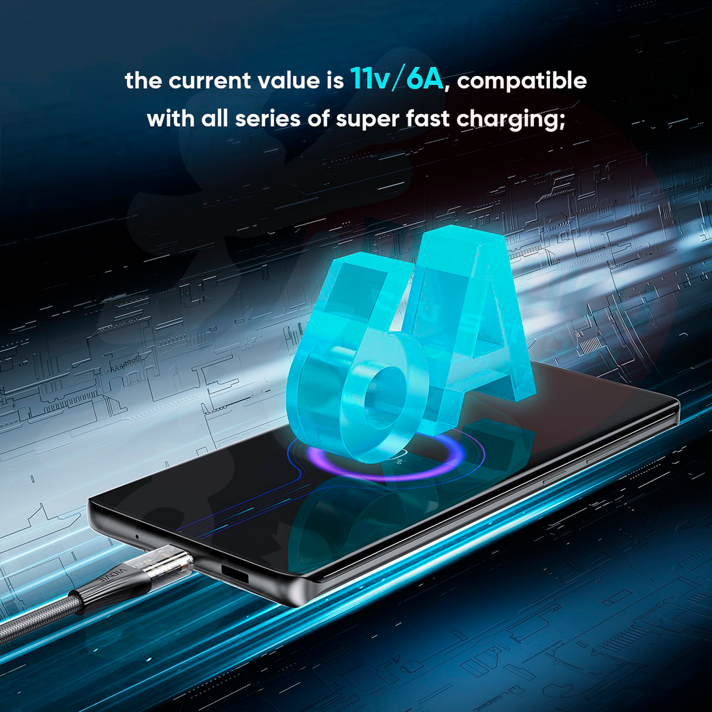Cable Usb Tipo-C Vidvie Premium 66w CB4017T 10984