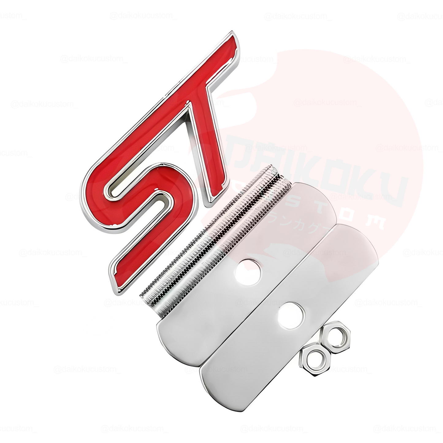 Emblema Apernado Frontal ST Borde Cromado