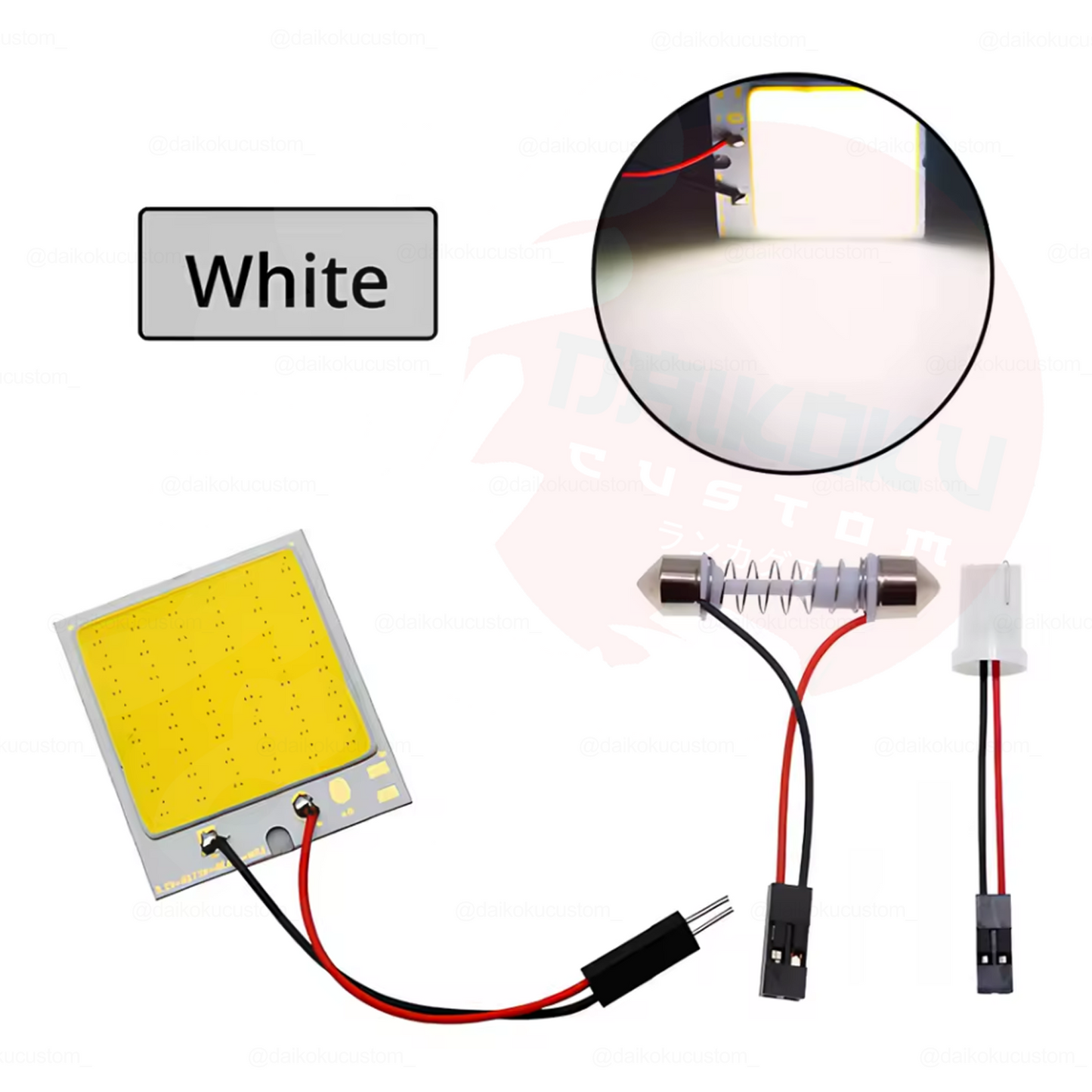 Placa Panel Led Techo Cob Tamaño S + Adaptadores