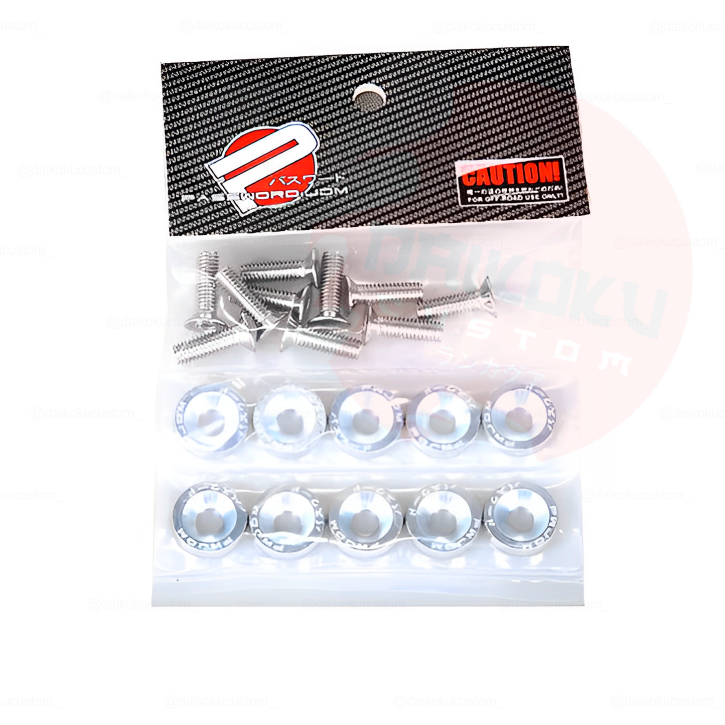 Set 10 Pernos M6 Decorativos (Sin Punta)