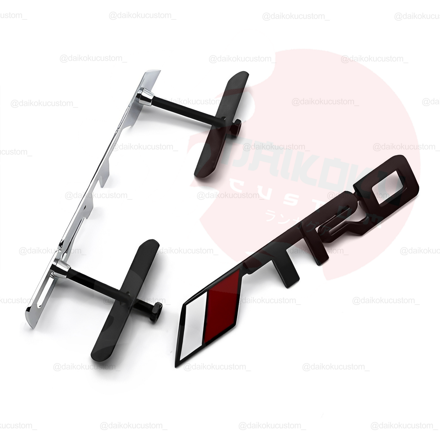 Emblema Apernado Frontal TRD Negro