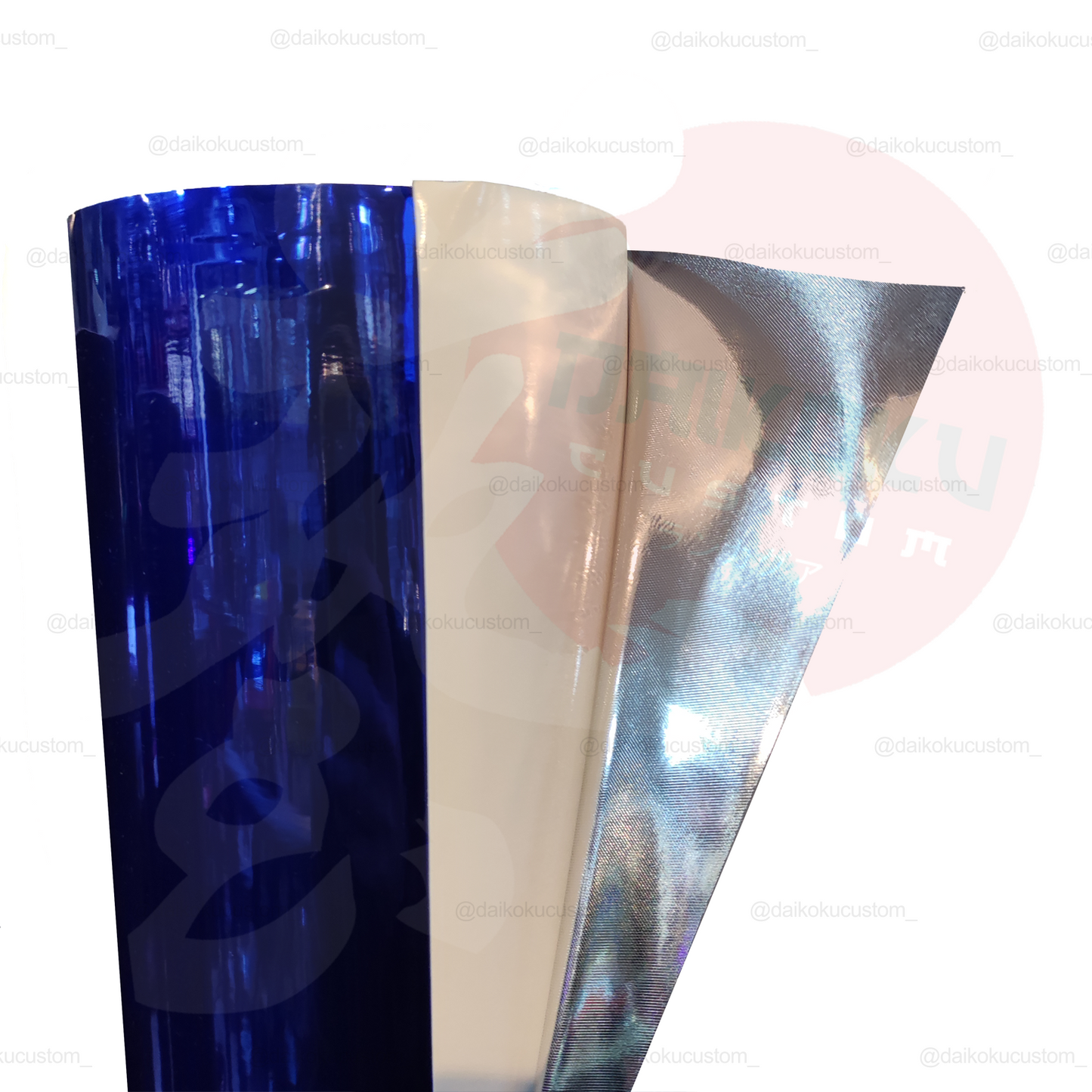 Vinilo Glossy Azul 1.52mt x Metro Lineal Adhesivo