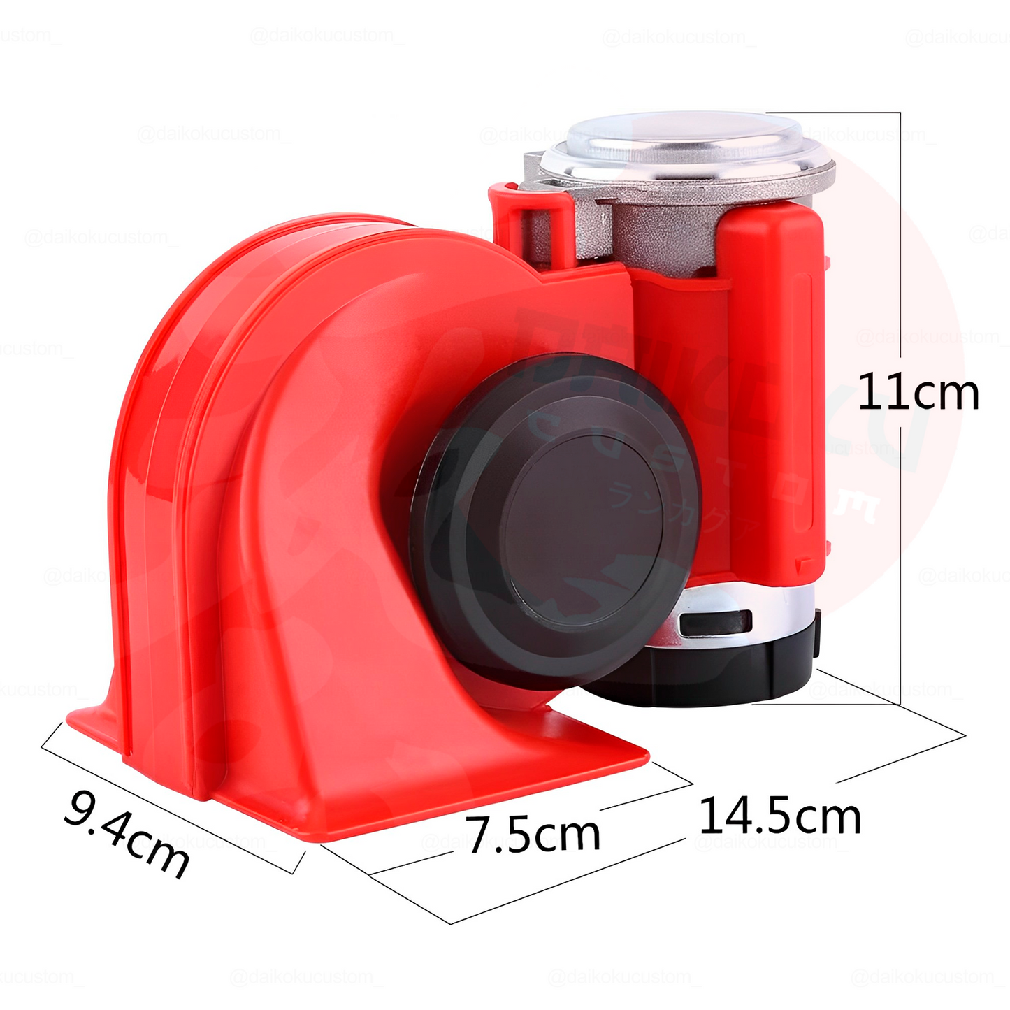 Bocina Aire Caracol Doble + Compresor H73-4
