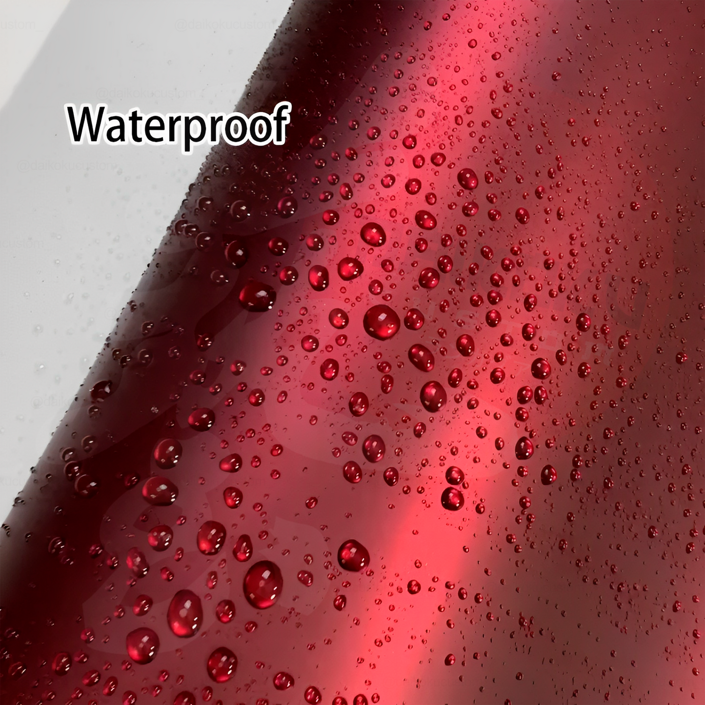 Vinilo Rojo Metalizado Acabado Mate 1.52mt x Metro Lineal