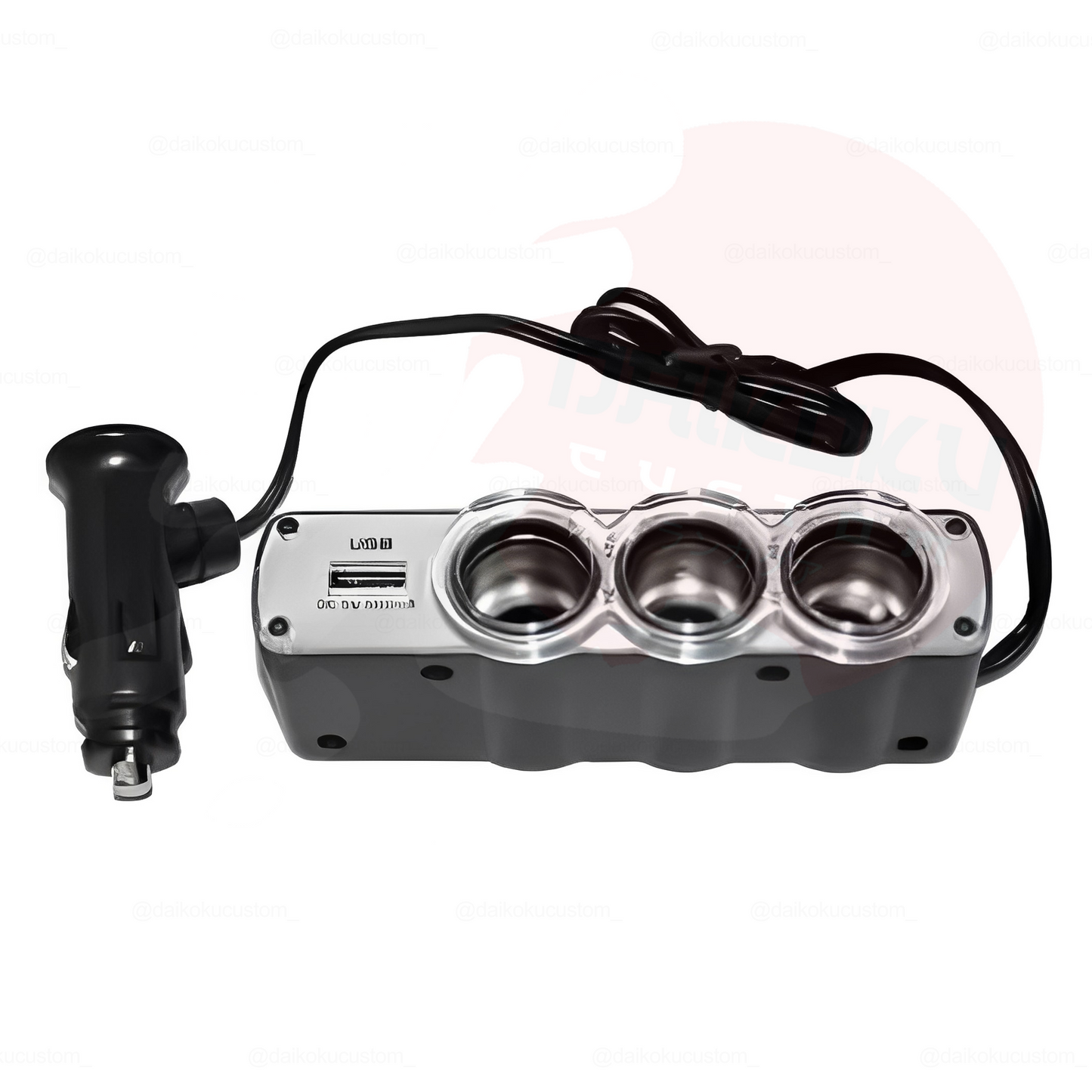 Adaptador Triple Encendedor Cigarrera 1 Usb