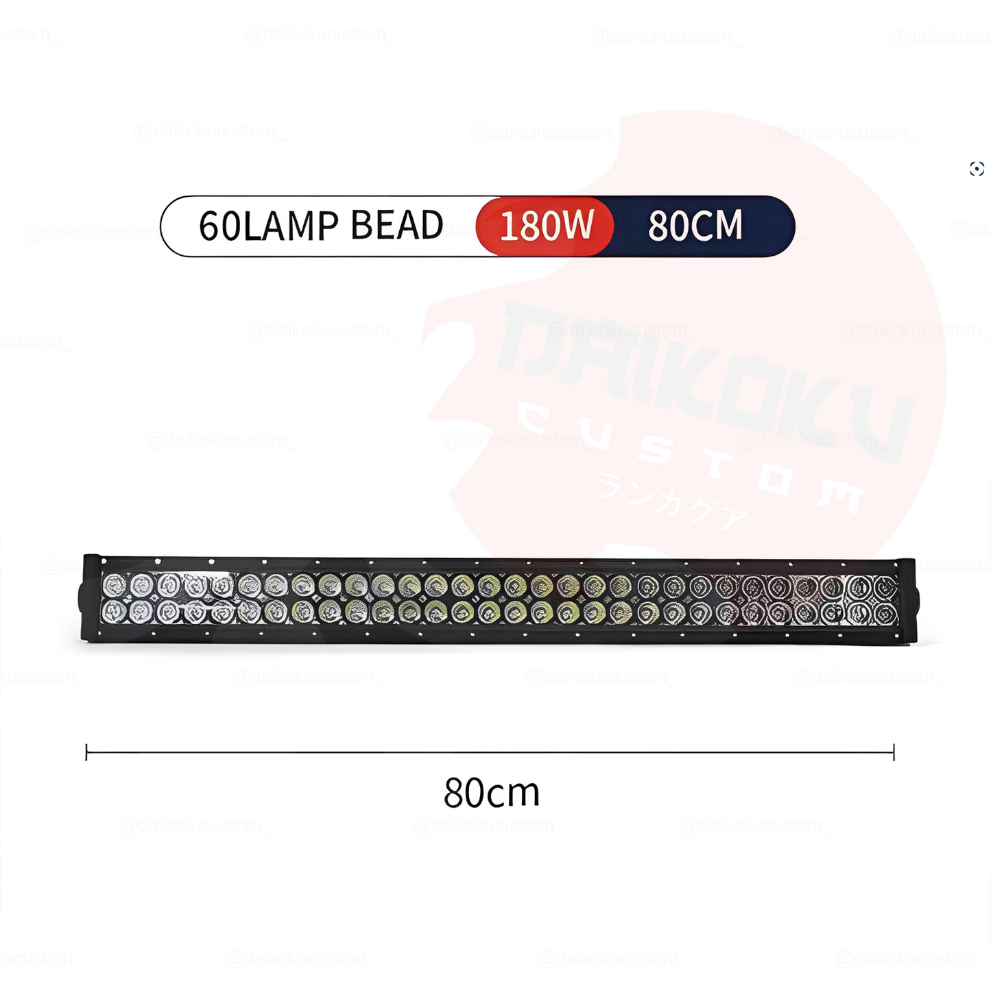 Barra Led Doble Fila 180w 80cm 32"