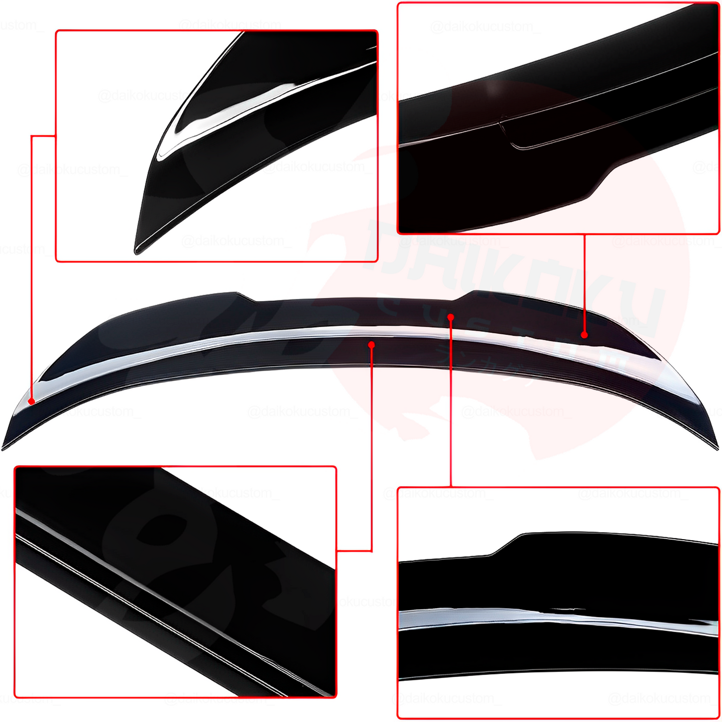 Aleron Lip Spoiler Plastico Abs BMW F22 Color Negro Brillante