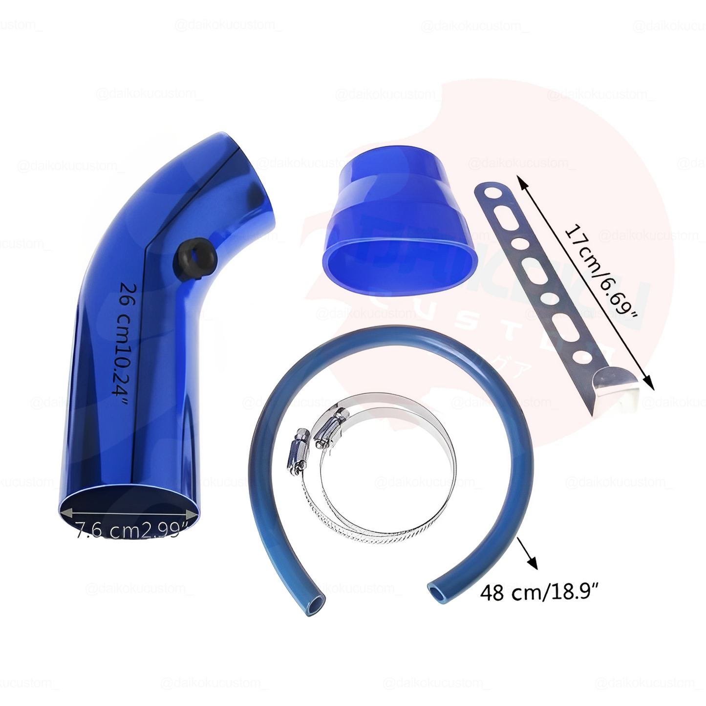 Induccion Aire Metalica Corta 3"