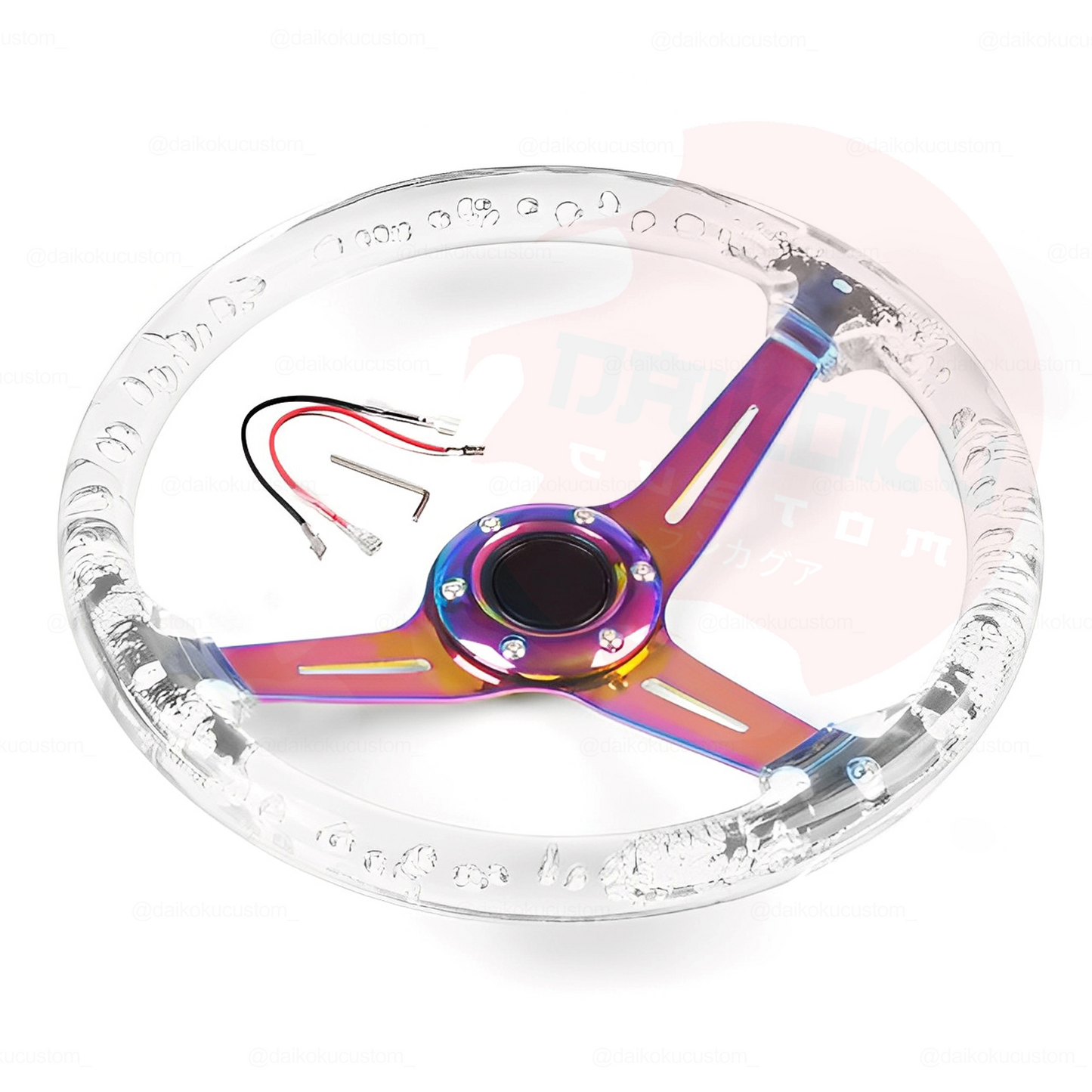 Volante Deportivo Burbuja Tornasol Colores