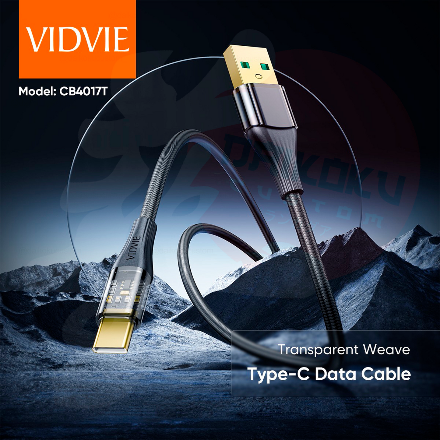 Cable Usb Tipo-C Vidvie Premium 66w CB4017T 10984