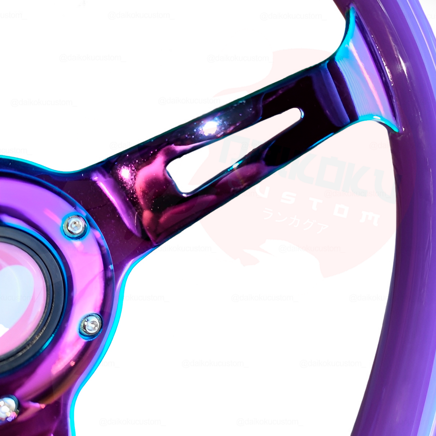 Volante Deportivo Figura Corazon Pvc Morado Concavo