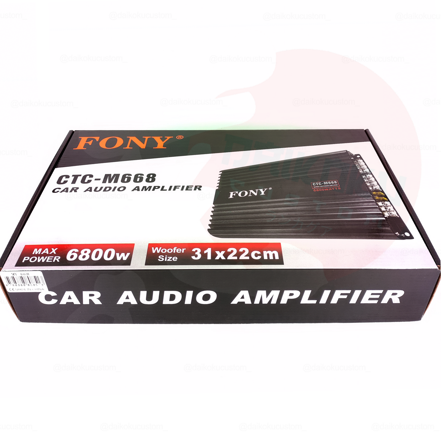 Amplificador Fony 4ch 6800w Ctc-M668