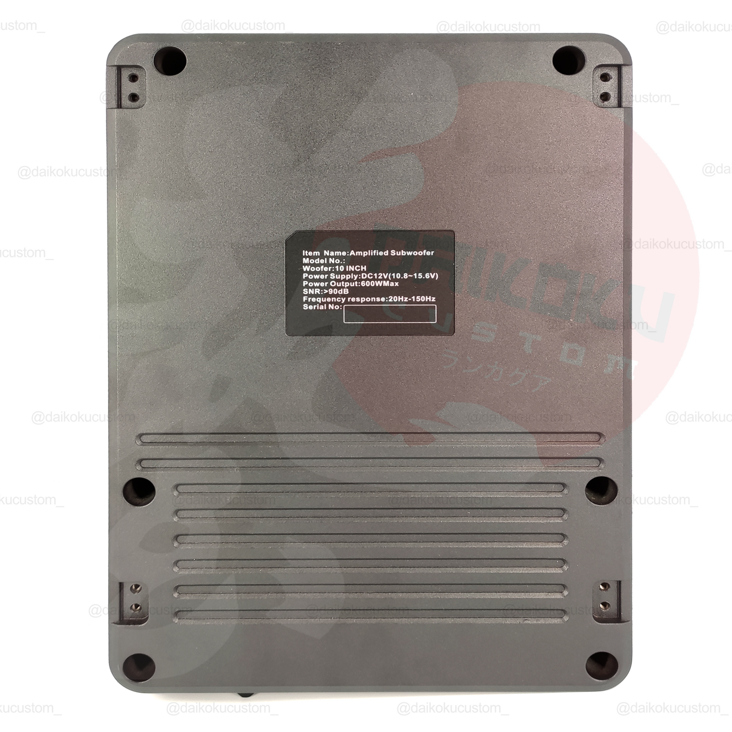 Subwoofer Amplificado Plano 600w 10" Yl101g + Kit Cables