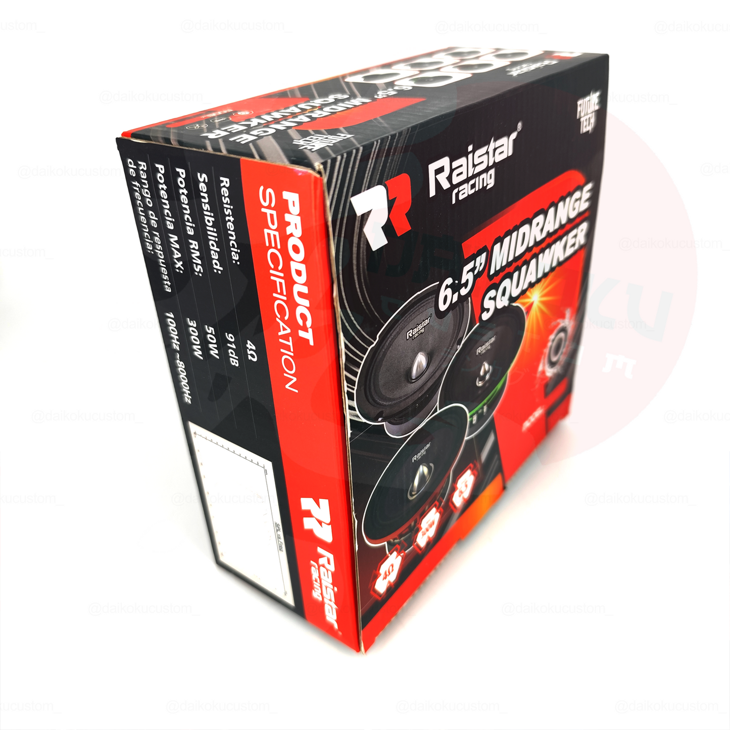 Parlantes (Par) Medios 6.5" Raistar 300w 4Ω (Yhw-605)