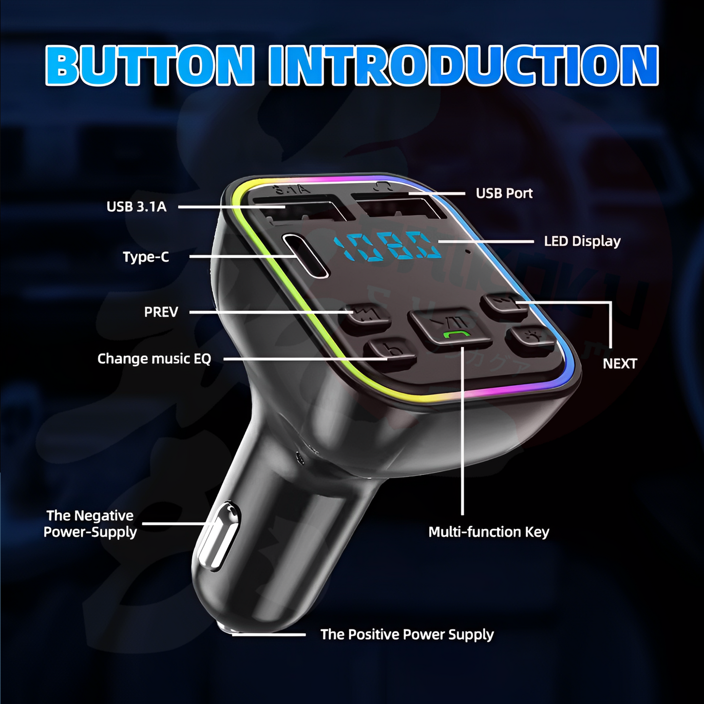 Receptor Transmisor RGB G38 Bluetooth 3.1a 12-24v Cenicero 11827