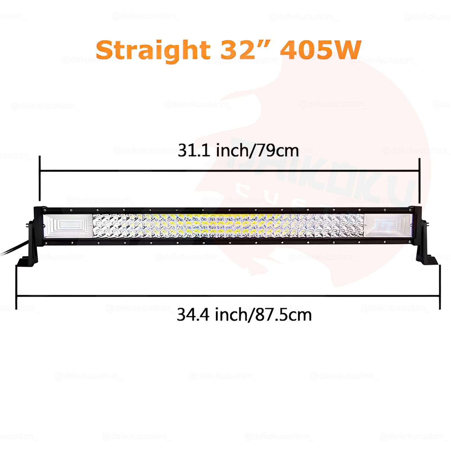 Barra Led Curva 459w De 82cm (32")