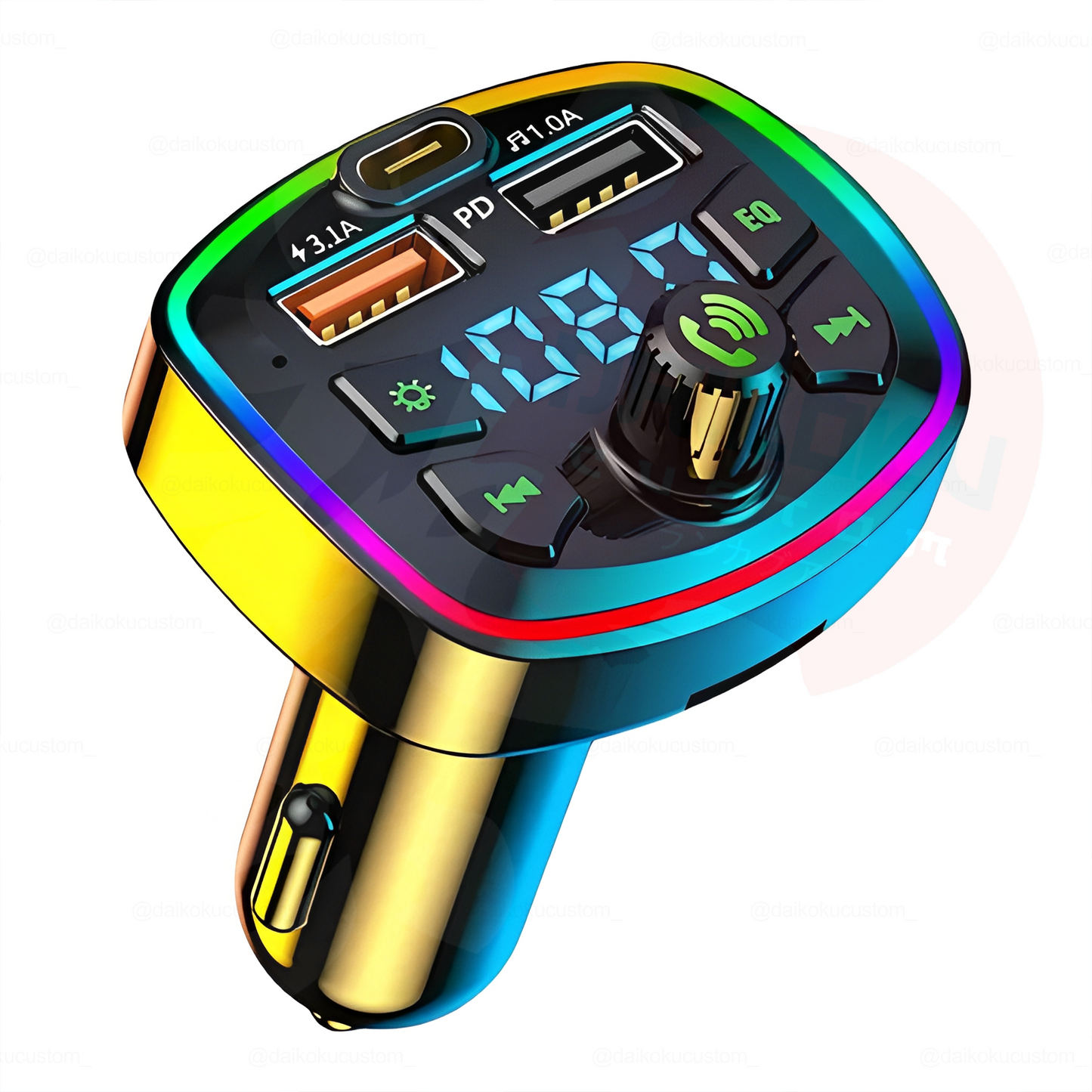 Receptor Transmisor RGB Q7 Bluetooth 20w 12-24v Cenicero