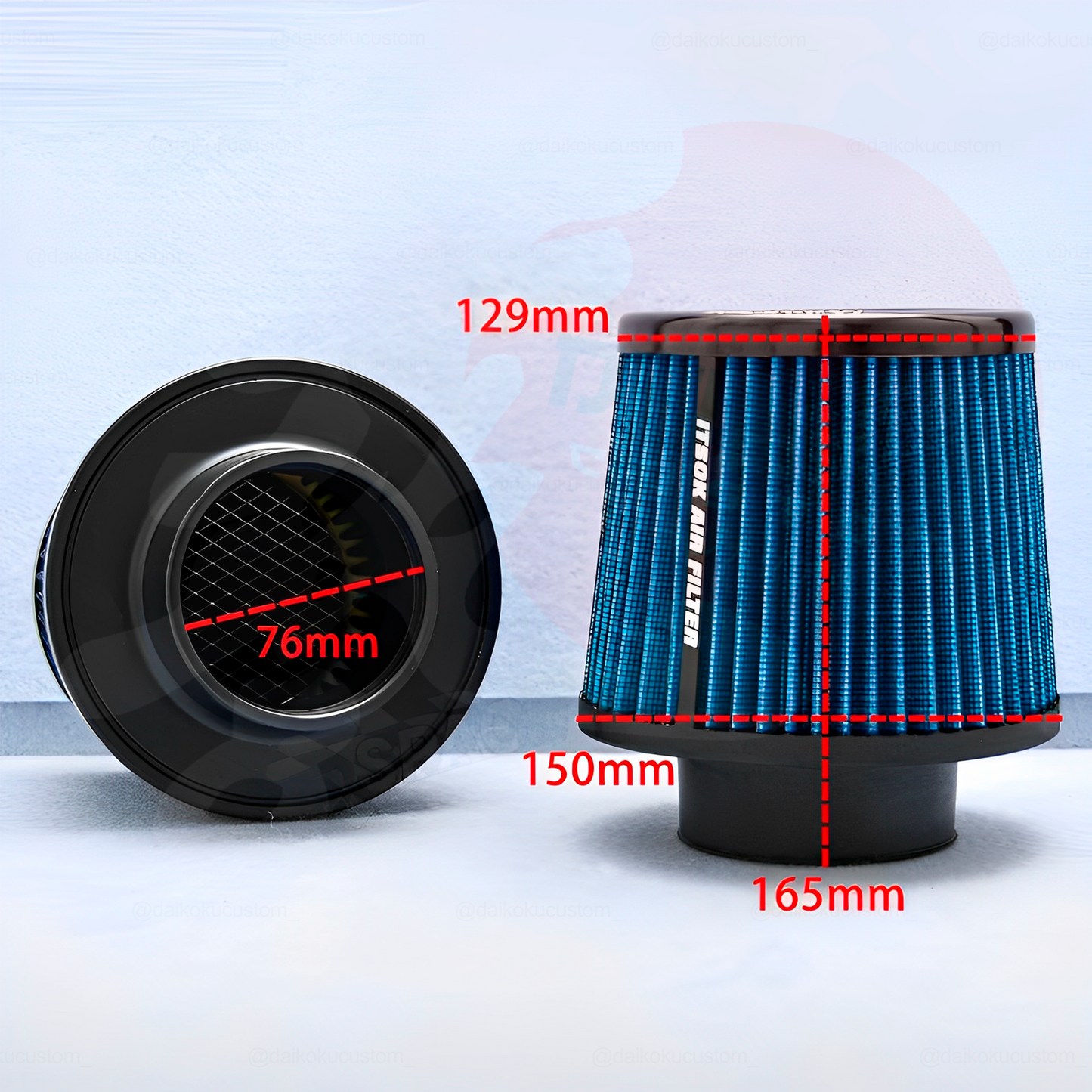 Filtro Conico APEXI Nuevo Panal 3"