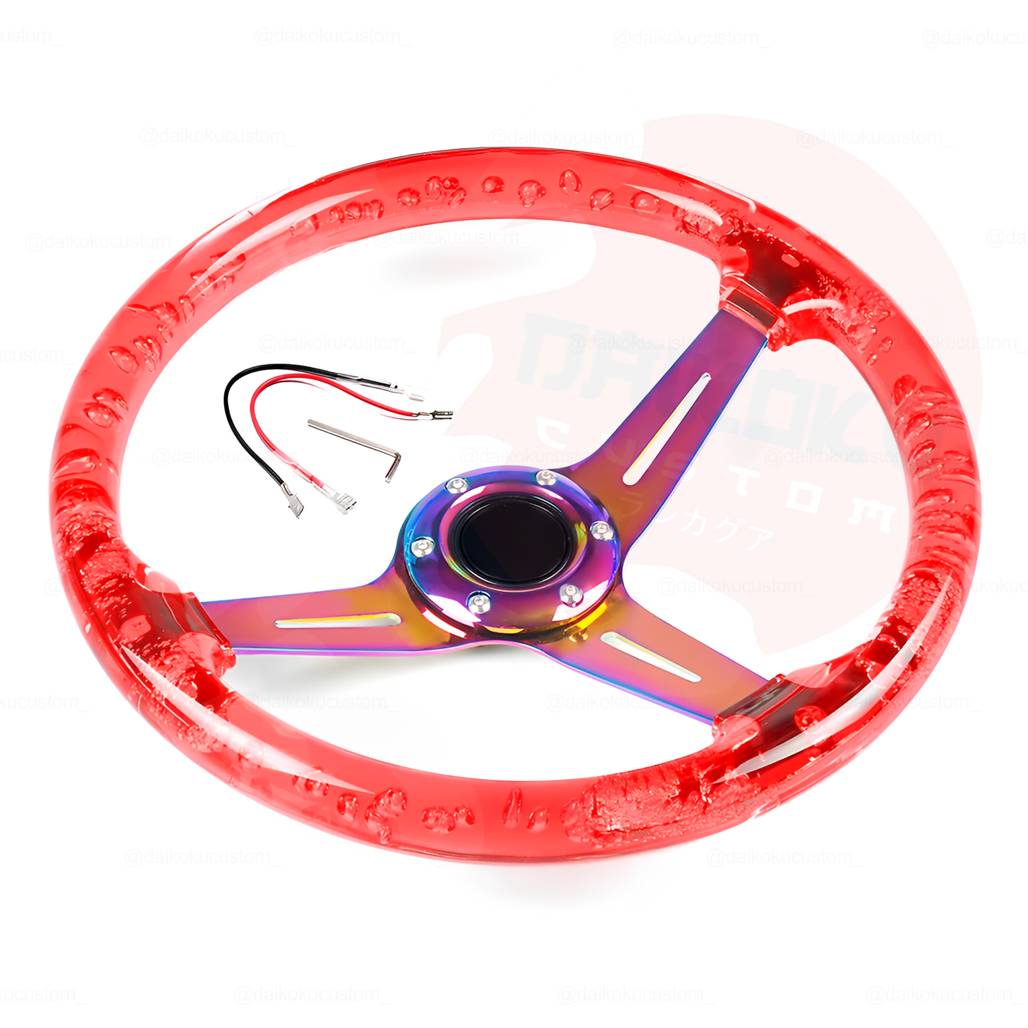 Volante Deportivo Burbuja Tornasol Colores
