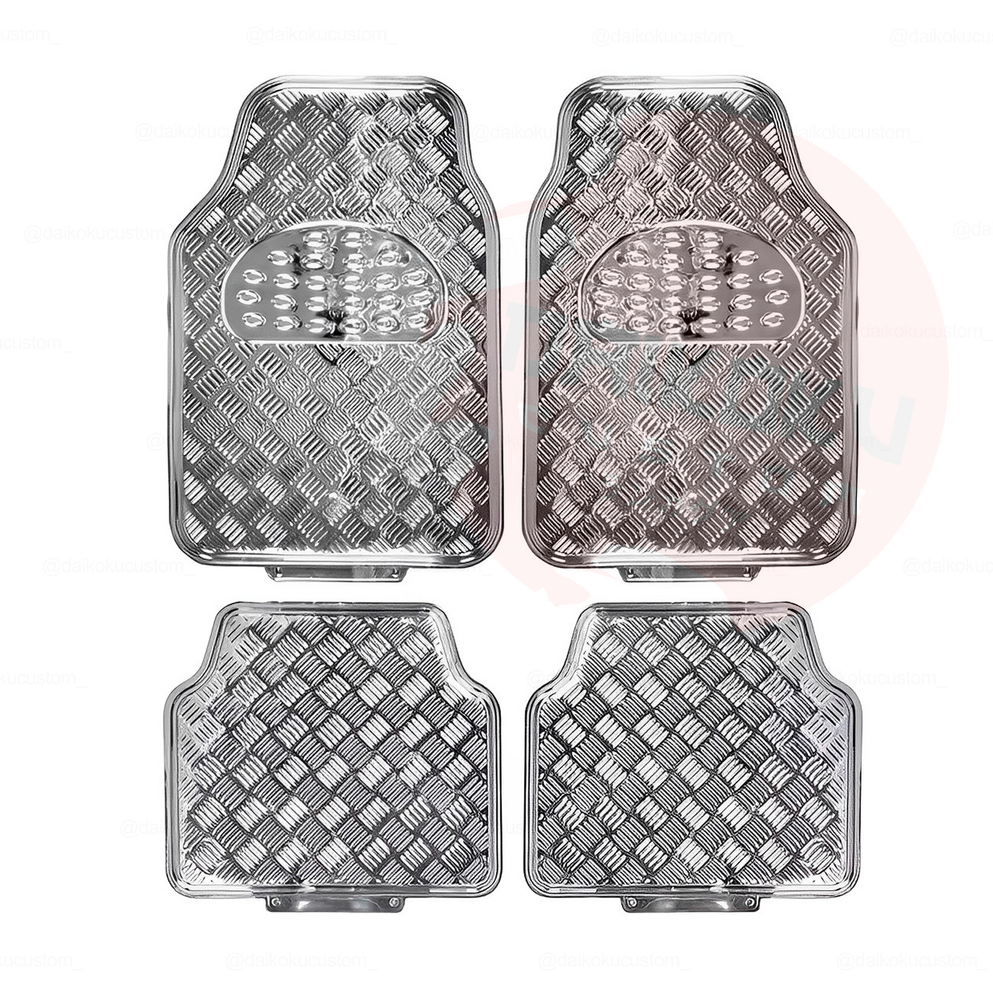 Cubre Piso Metalico Alfombra 4pcs