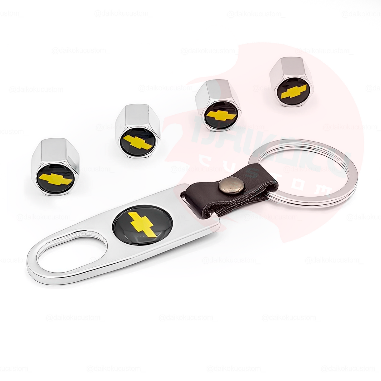 Kit Llavero Marcas + 4 Tapa Valvulas Aire Marcas (H52-27)