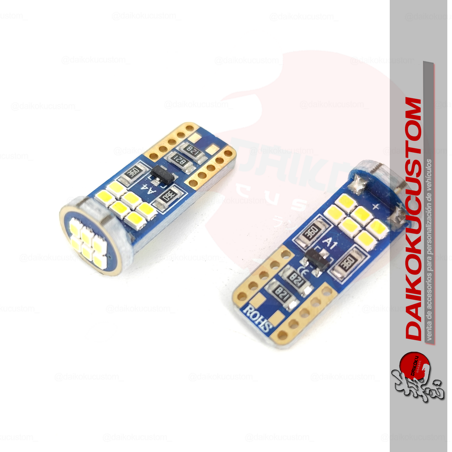 1 Ampolleta Led T10 18 Led Canbus 12v Blanco