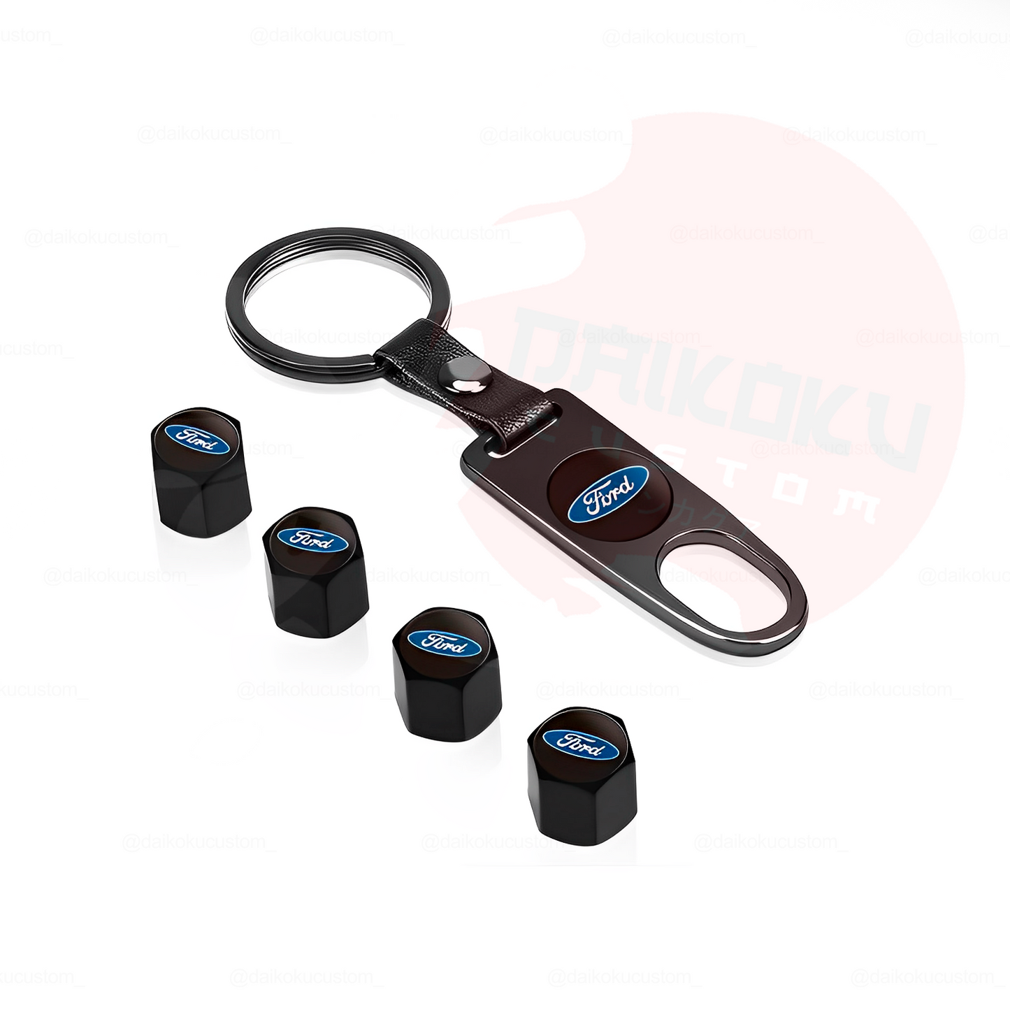 Kit Llavero Marcas + 4 Tapa Valvulas Aire Marcas (H52-27)
