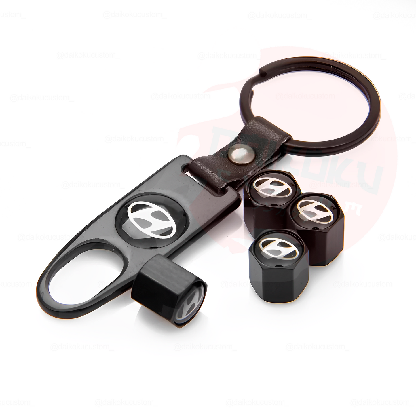 Kit Llavero Marcas + 4 Tapa Valvulas Aire Marcas (H52-27)