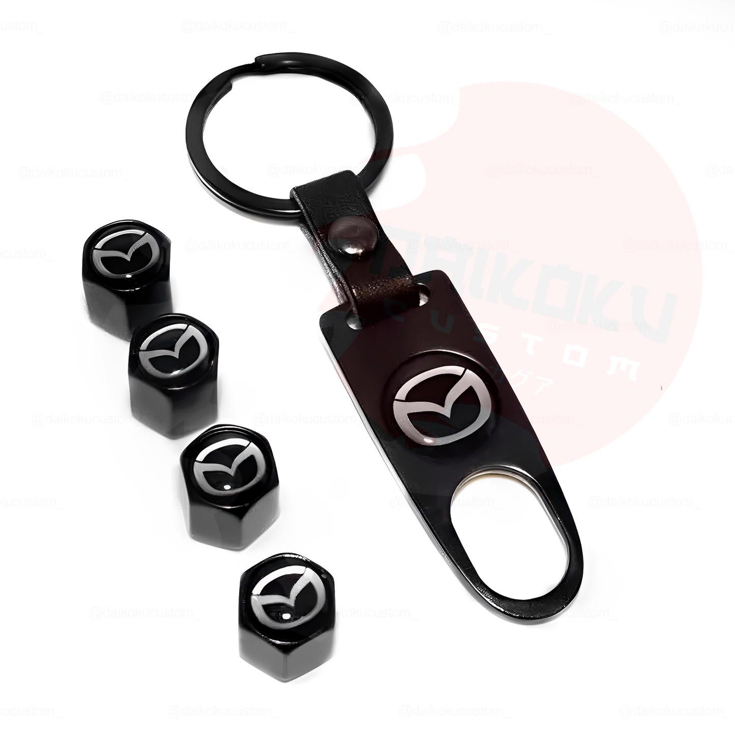 Kit Llavero Marcas + 4 Tapa Valvulas Aire Marcas (H52-27)