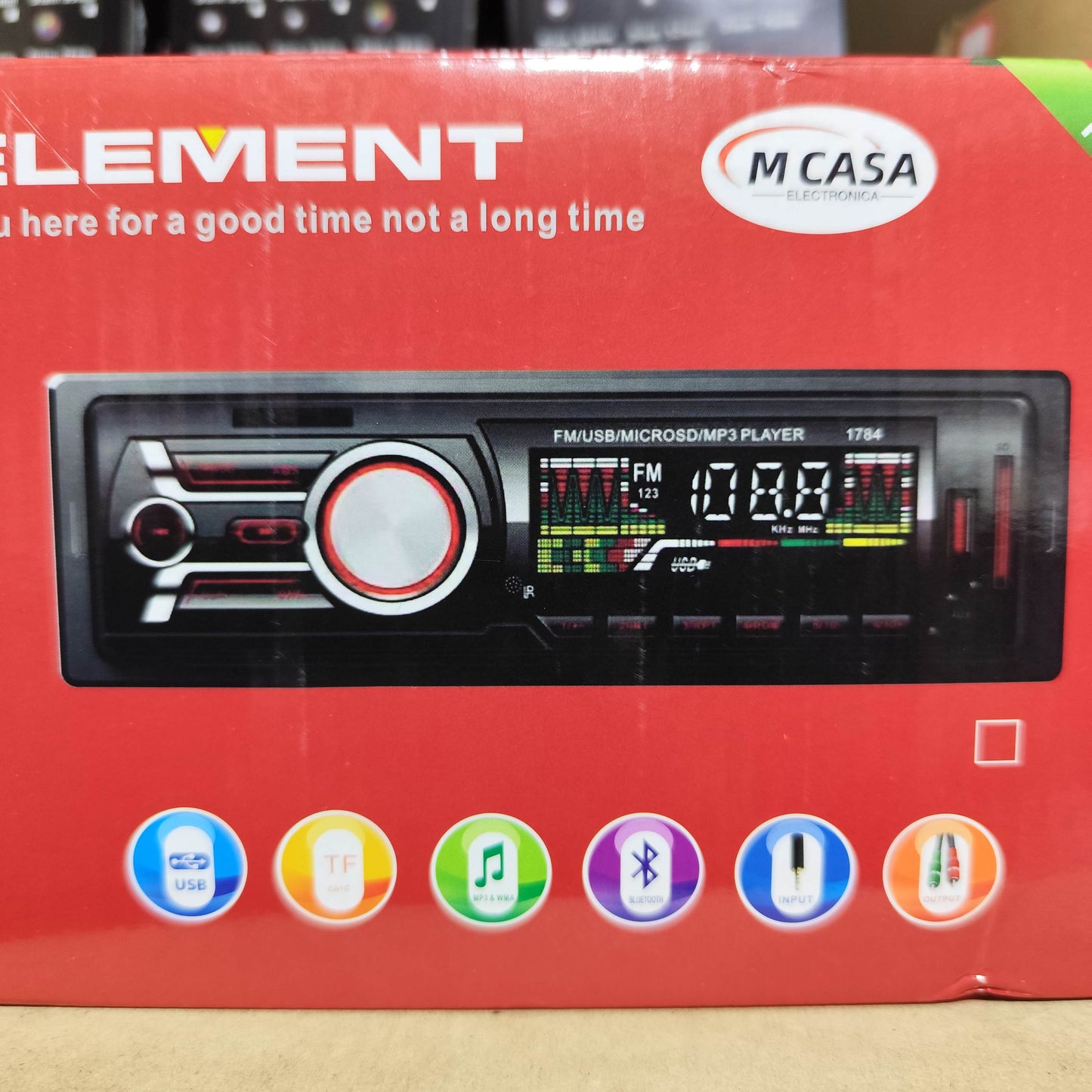 Radio Panel Incorporada Bluetooth 1 Din Universal