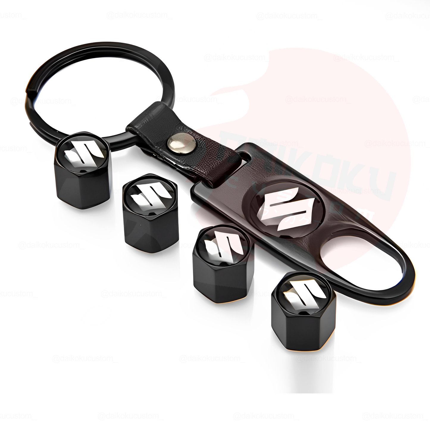 Kit Llavero Marcas + 4 Tapa Valvulas Aire Marcas (H52-27)