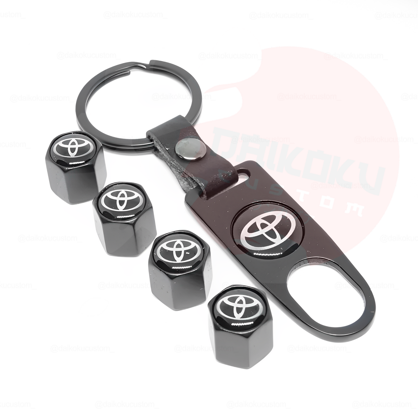 Kit Llavero Marcas + 4 Tapa Valvulas Aire Marcas (H52-27)