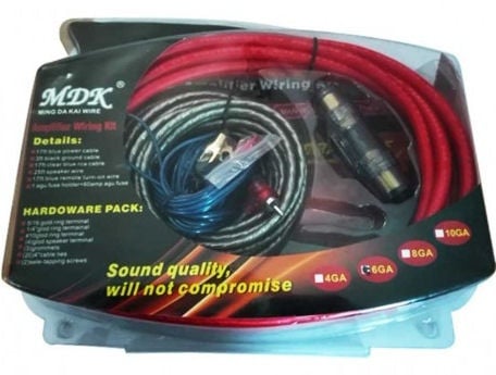 Kit Cables Amplificador 6gkt Mdk Md-a68g