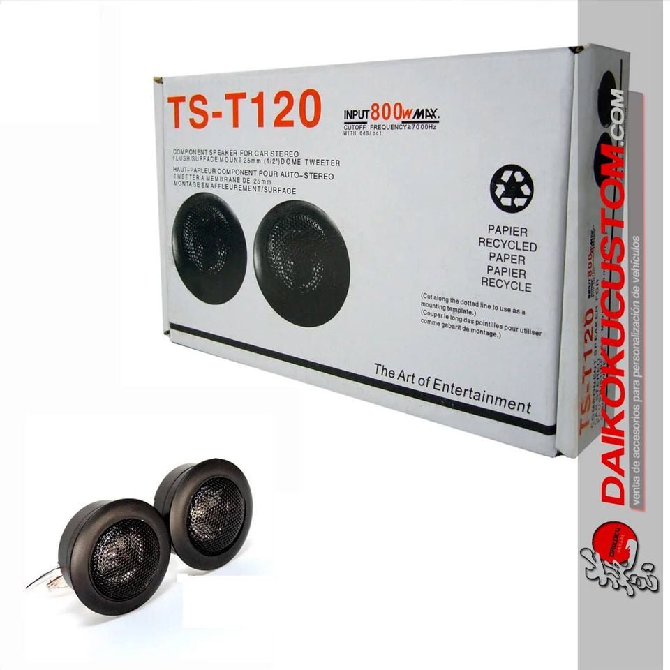 Tweeters TS-T120 De 800w (Caja Blanca)