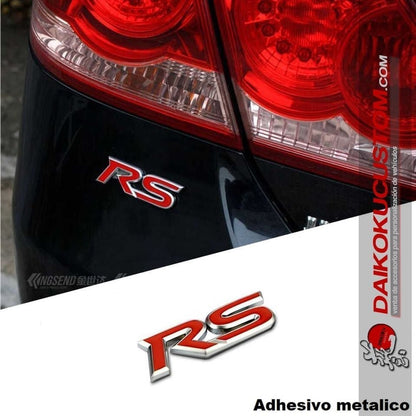 Emblema Adhesivo Trasero Rs Rojo