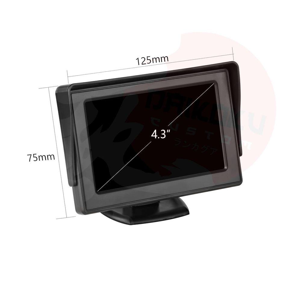 Monitor Pantalla 4.3'' Sobrepuesto 12v Universal