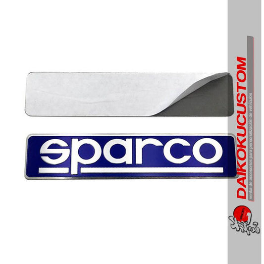 Emblema Adhesivo Trasero Sparco Azul