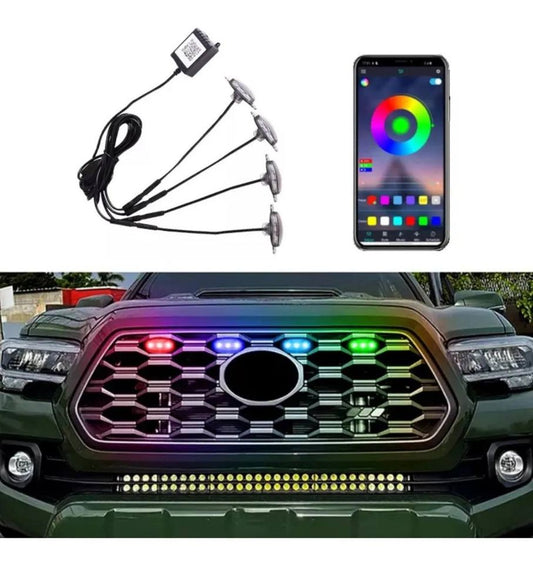 Kit 4 Luces Led Tipo Raptor + App Rgb