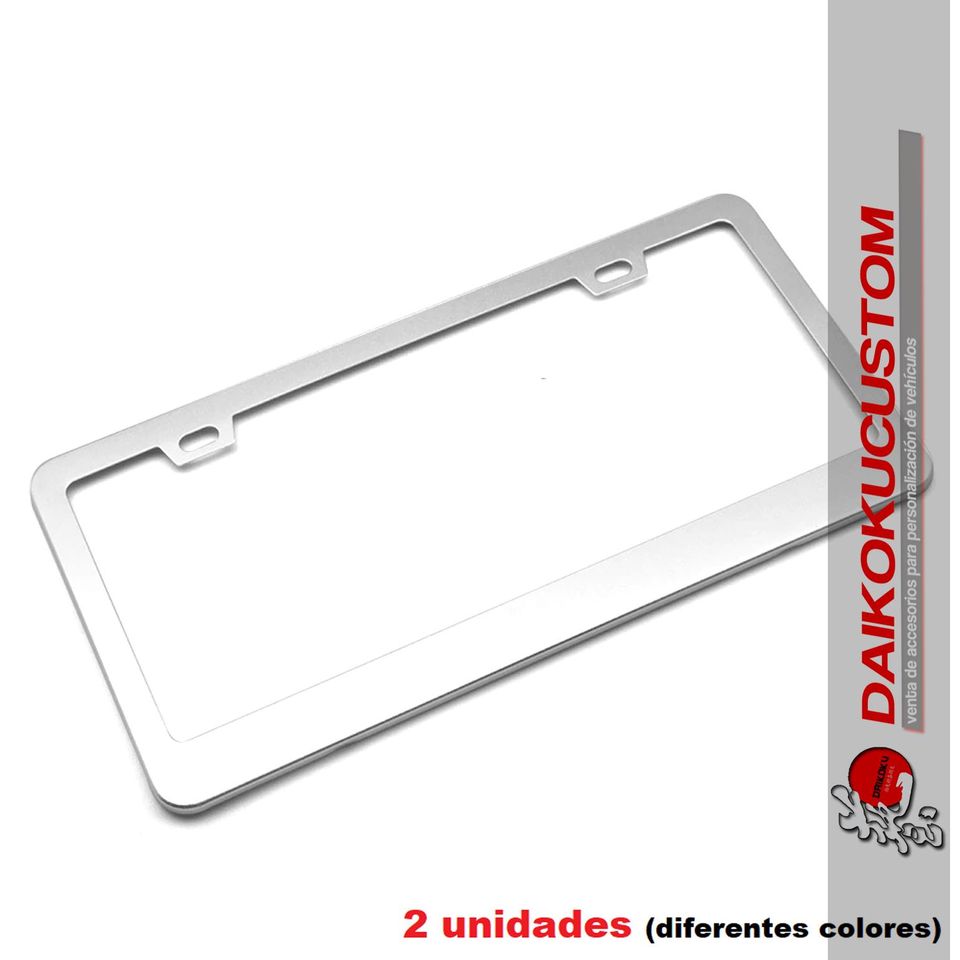 2 Marco Bisel Metalico Doble Patente Colores