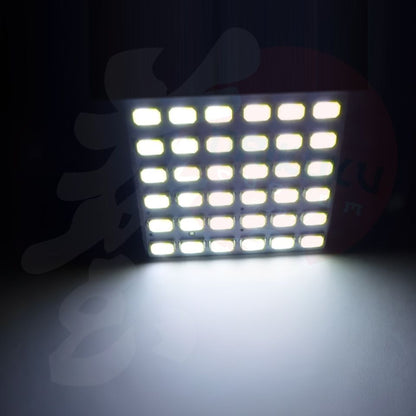 Placa Panel Led Techo 36 Cuadrados + Adaptadores