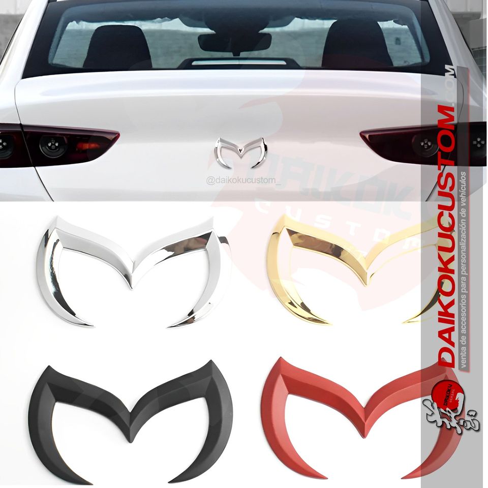 Insignia Emblema Mazda Evil Murcielago Adhesivo