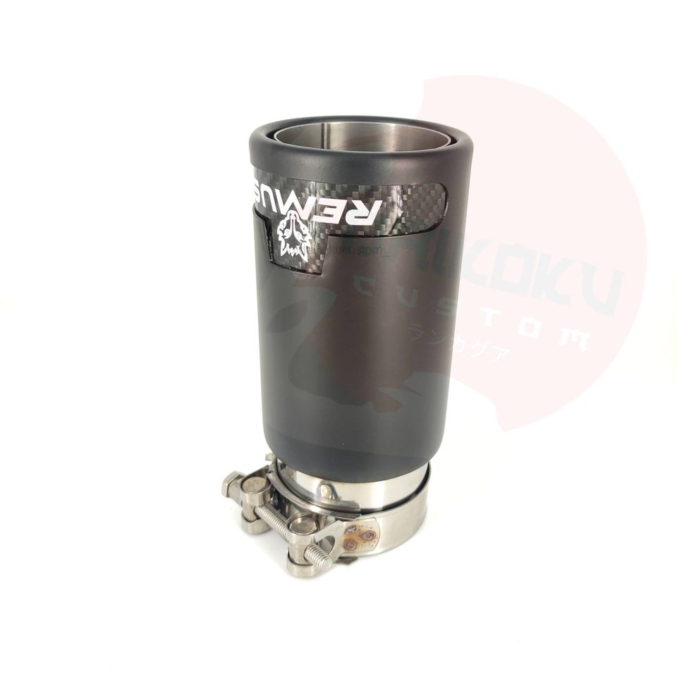 Cola Escape Remus 3" A 4" Inoxidable Carbono