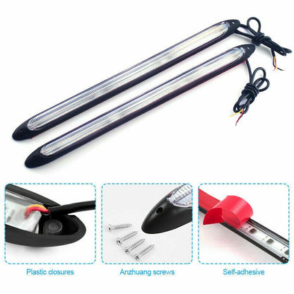 Neblineros Led Flexible Largo 28cm Secuencial X2