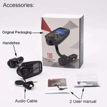 Receptor Transmisor Bluetooth T10 Largo Cenicero