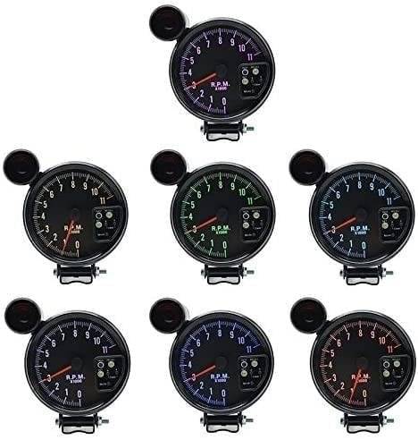 Reloj Grande DRAGON Gauge 5" Tacometro + Shifter Light