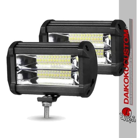 Neblineros Led 72w Rectangular Blanco Expansion M2 X2