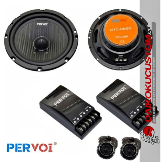 Parlantes Componente Pervoi CTC-6593 650w